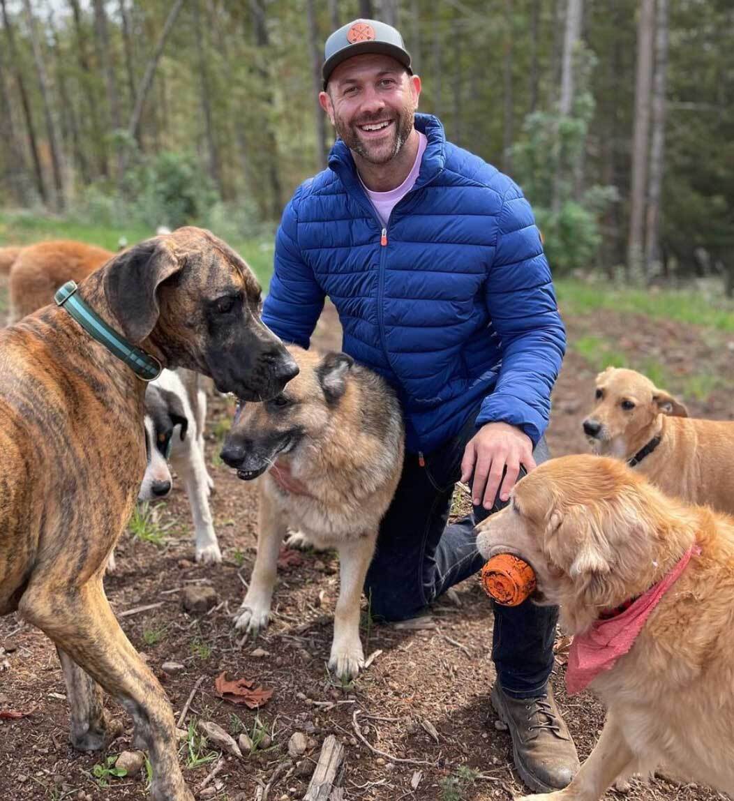 Lee Asher and Rescued Dogs