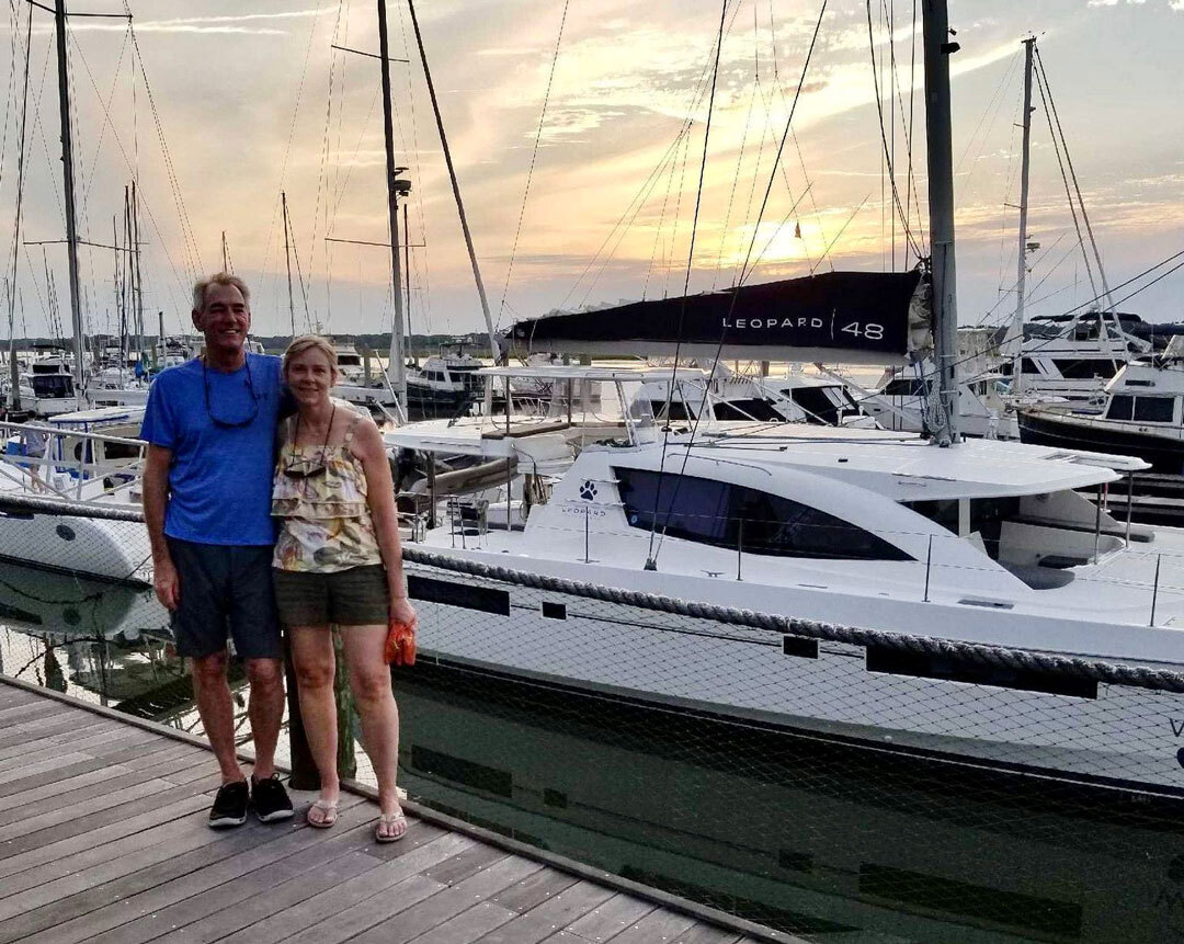 Stephen and Dawn Sunset Catamaran