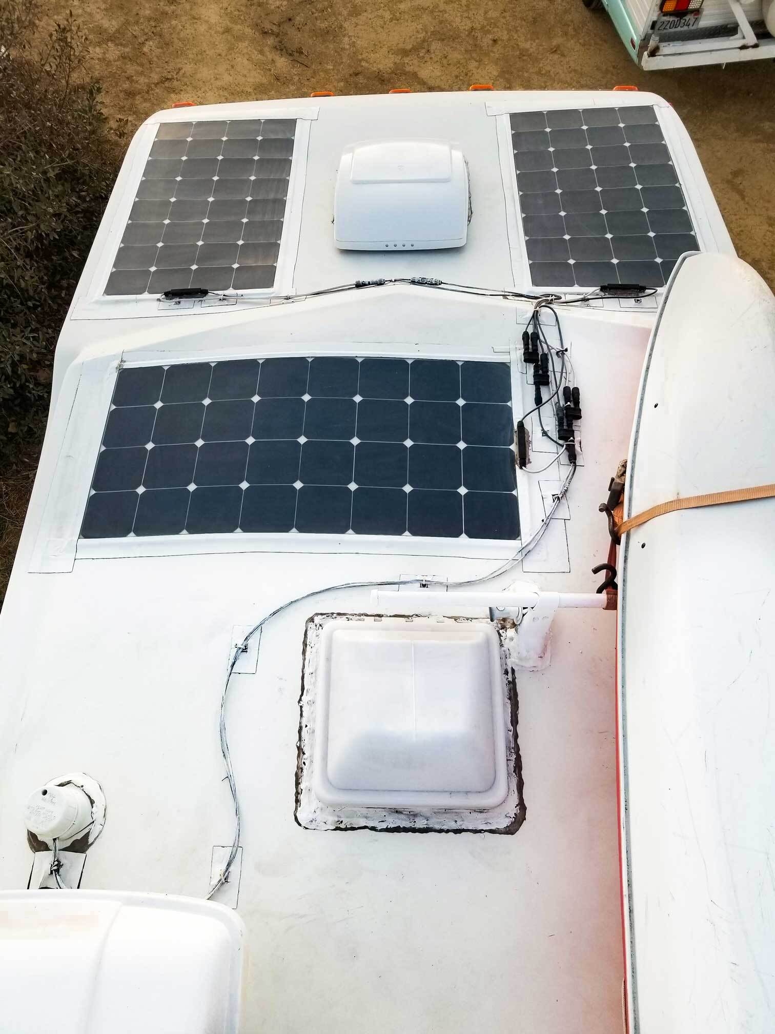 HoneyTrek RV Solar Panel Setup