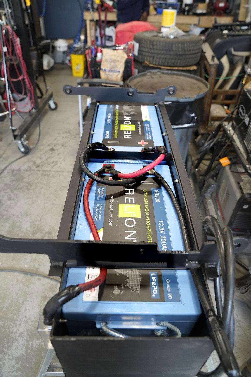 Lithium battery store for rv