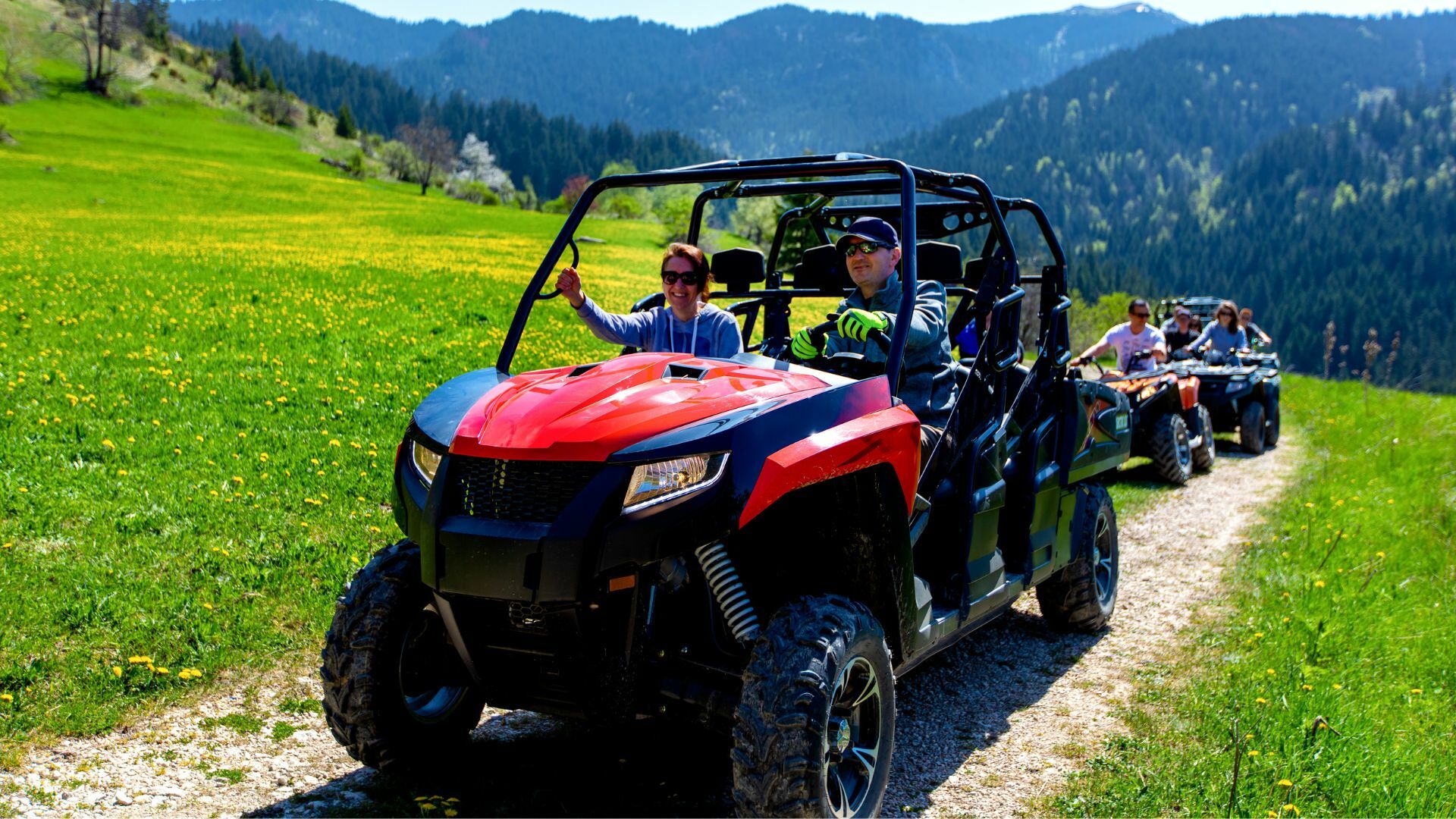 UTV all day riding on the trails