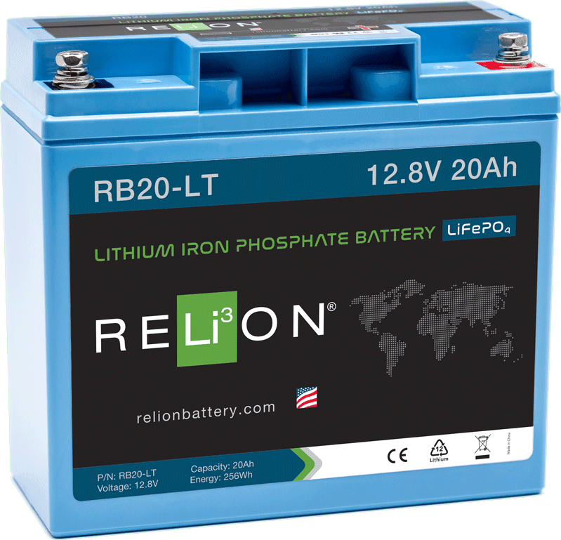 12V 20Ah deep cycle lithium rv battery