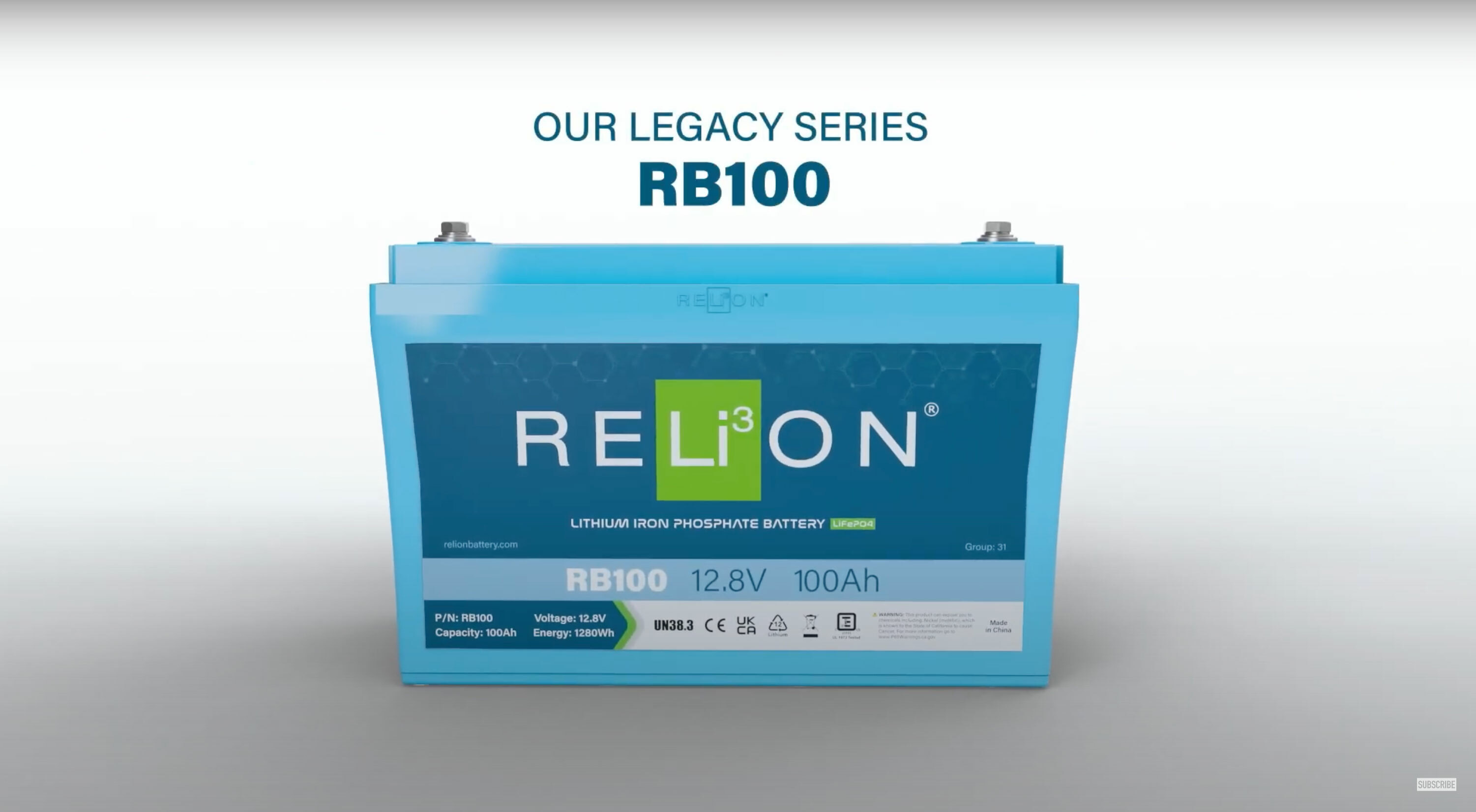 RELiON RB12 12V 12Ah LiFePO4 Lithium Battery